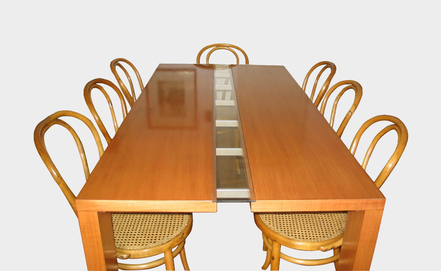 Meta-vidrio-enchape coigue ,2003